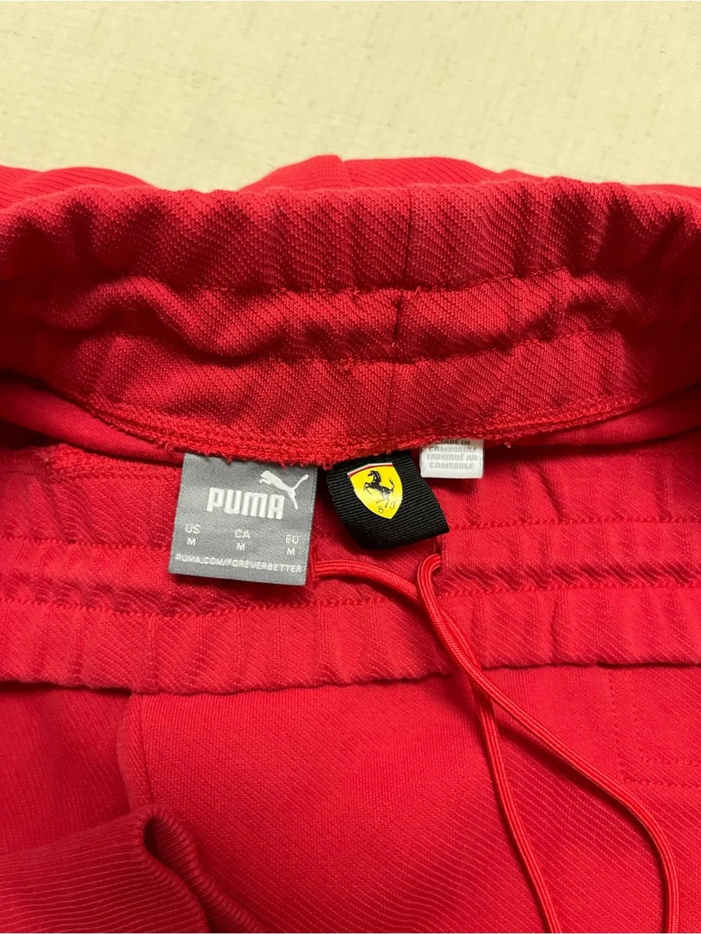 Puma x Scuderia Ferrari M red Race Sweatpants
